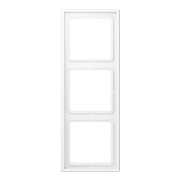 JUNG LS WHITE MATT 3-GANG COVER FRAME
