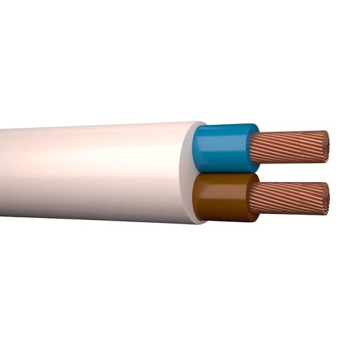 H05VV-F/MSK/RKK 2X1.5 100M FLEXIBLE CABLE WHITE