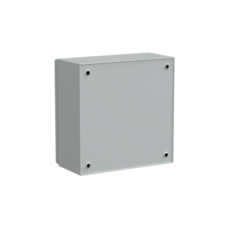 CRN 300X300X150 IP66 IK10 RAL7035 STEEL ENCLOSURE + MOUNTING PLATE