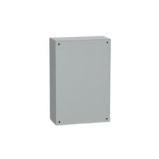 CRN 600X400X200 IP66 IK10 RAL7035 STEEL ENCLOSURE + MOUNTING PLATE