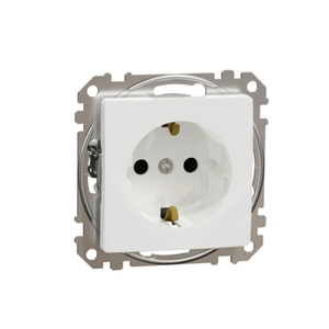 SEDNA DESIGN & ELEMENTS 1-GANG SOCKET OUTLET WHITE