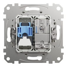 SEDNA DESIGN & ELEMENTS DATA+TV SOCKET END-OF-LINE 4DB CAT6 RJ45 WHITE