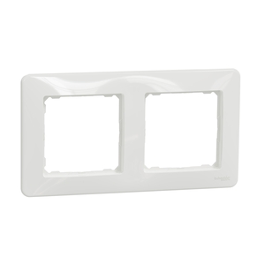 SEDNA DESIGN & ELEMENTS 2-GANG COVER FRAME WHITE