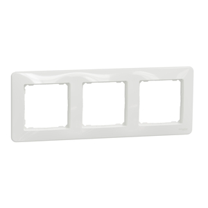 SEDNA DESIGN & ELEMENTS 3-GANG COVER FRAME WHITE