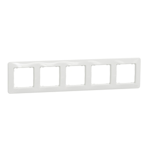 SEDNA DESIGN & ELEMENTS 5-GANG COVER FRAME WHITE