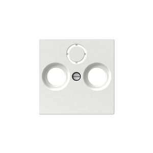 EXXACT ANTENNA OUTLET CENTRE PLATE R/TV/SAT WHITE