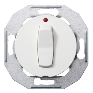 RENOVA ROCKER SWITCH WITH INDICATOR LAMP 2 POLE WHITE