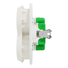 RENOVA DOUBLE SOCKET OUTLET WHITE