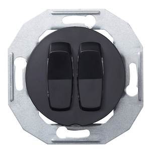 RENOVA DOUBLE 2-WAY SWITCH BLACK