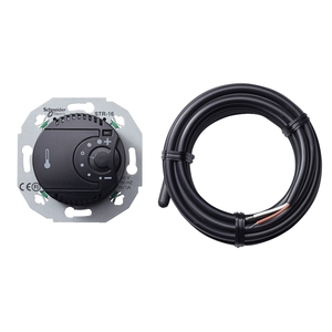 RENOVA - FLOOR THERMOSTAT - 2-POLE - 5...30°C - 16 A - 250 V - BLACK