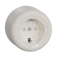 RENOVA SURFACE SINGLE SOCKET-OUTLET WITH SCREWLESS TERMINALS WHITE