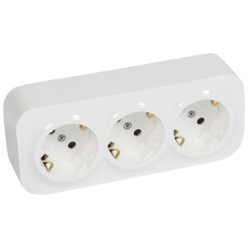 FORIX 3-GANG SCHUKO SOCKET OUTLET