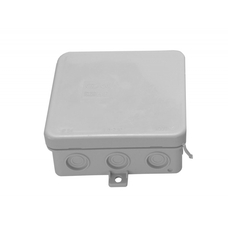 HKH 100X100X37MM IP54 HF SURFACE-MOUNTED JUNCTION BOX GREY