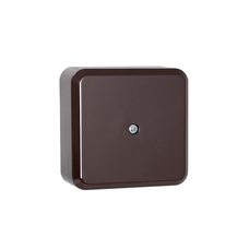 HKP 60X60X29MM IP20 SURFACE-MOUNTED JUNCTION BOX BROWN
